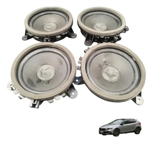 Jogo Alto Falante Som Porta Volvo V40 T5 2013 A 2015 Preto - Peças