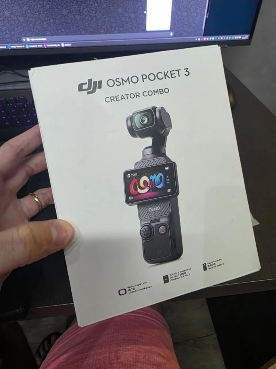 DJI Osmo Pocket 3 Creator Combo - Nova (Nunca Usada) na Caixa ABERTA