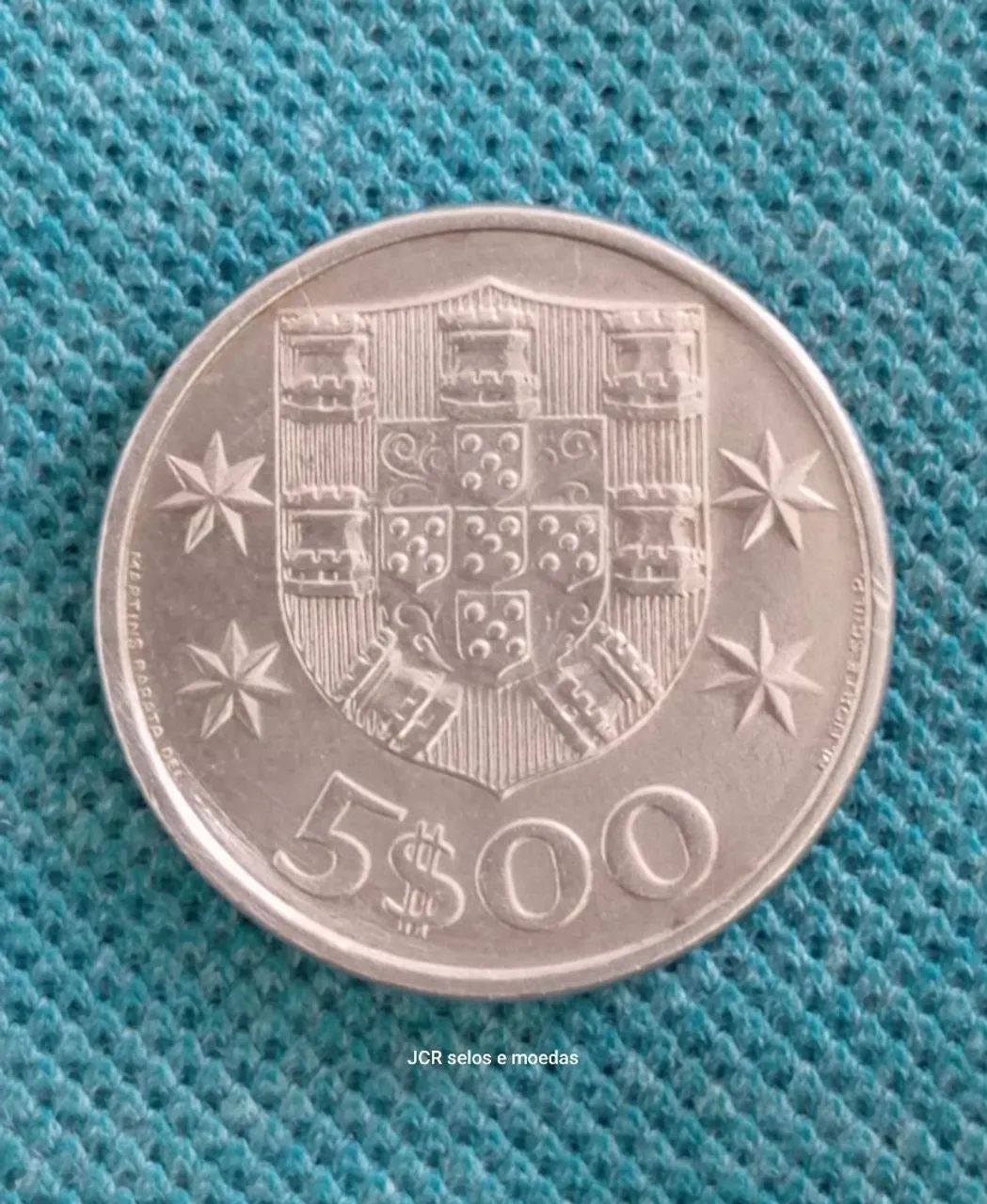 Moeda portuguesa 5 escudos em estado soberba 1981 - Foto 4