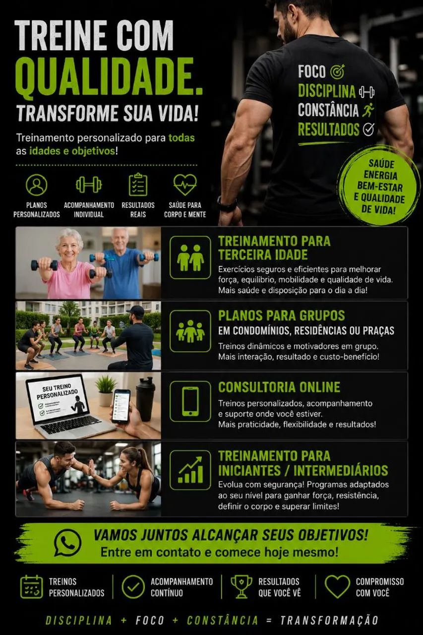 Treinamento Personalizado para Todos os Público e Objetivos 