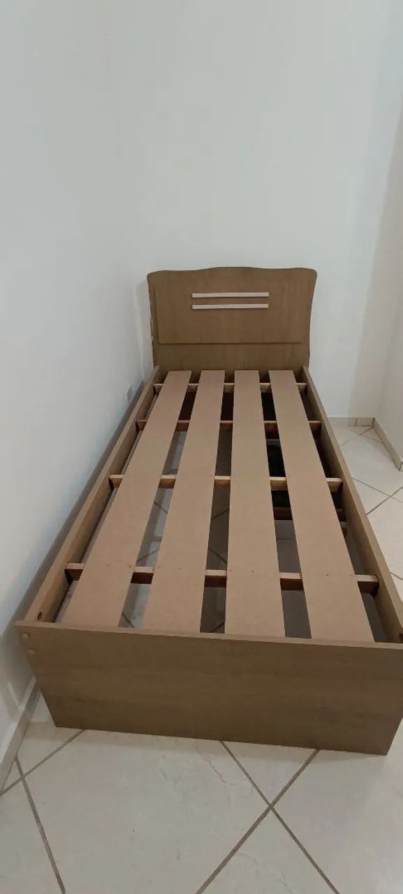 Cama Solteiro em MDF com 5 Gavetas. Ç - Foto 3