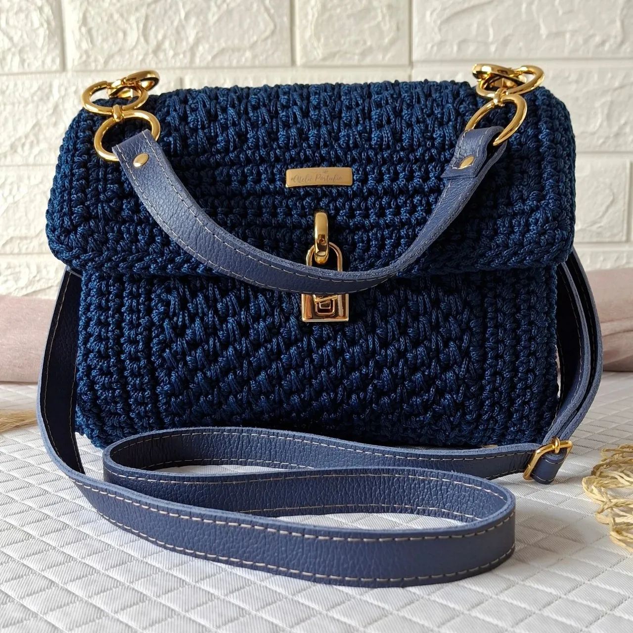 Bolsa de Crochê moderna 