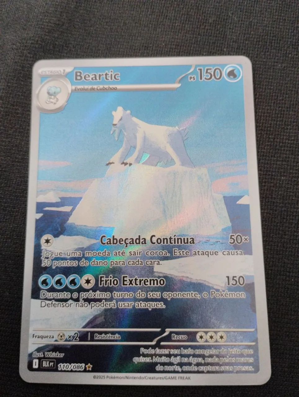 Carta pokémon beartic 110/086