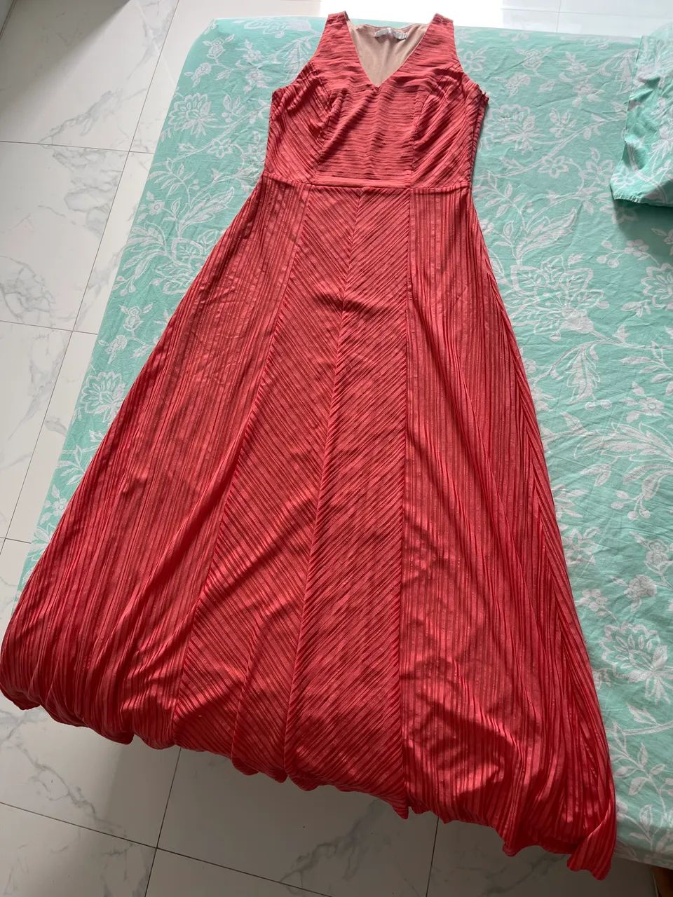 Vestido longo rosa Madame A - Foto 2