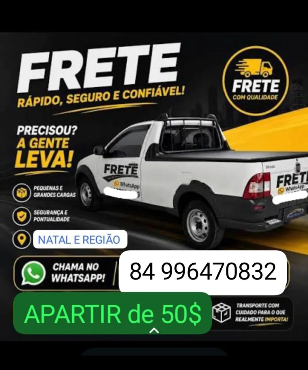 FRETE RÁPIDO E BARATO DISPONÍVEL  - Foto 2