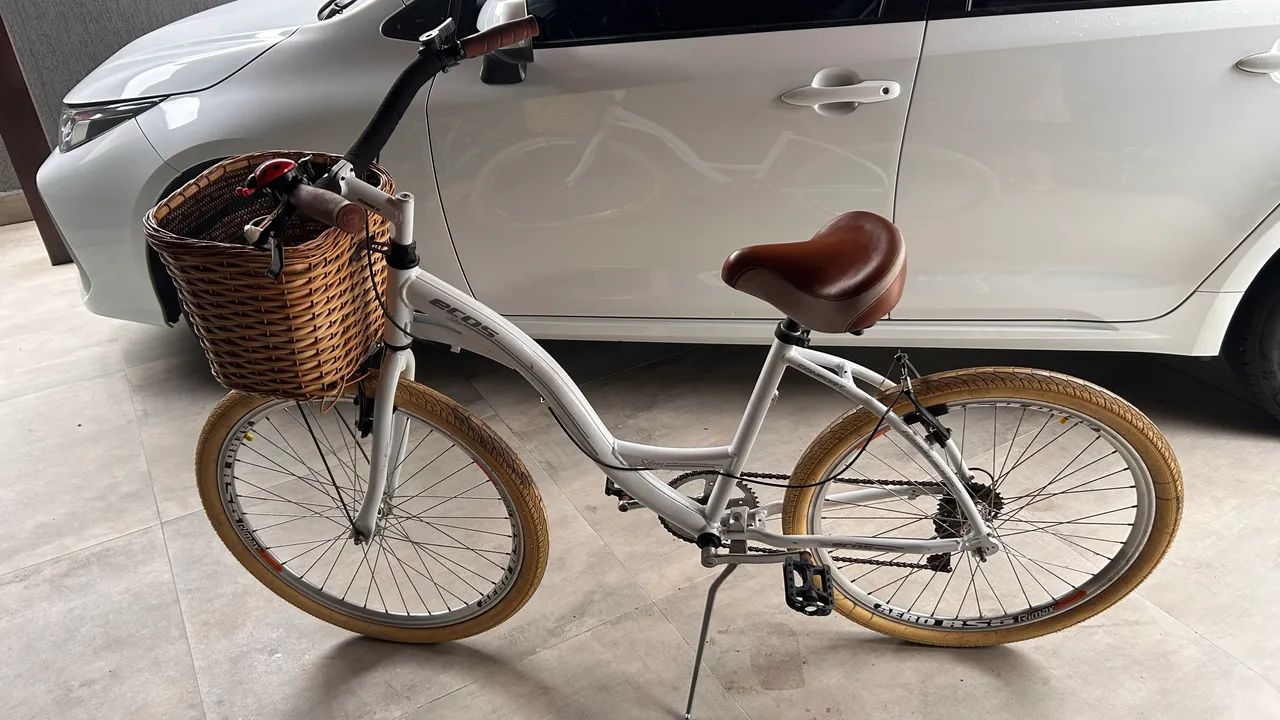 Bicicleta praiana branca - Foto 2
