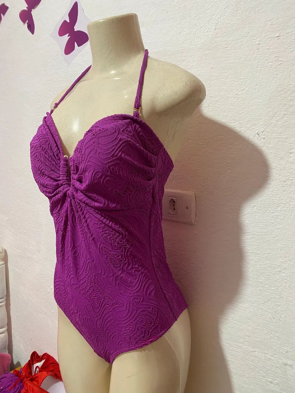Maiô rosa roxo lase composto - Foto 3