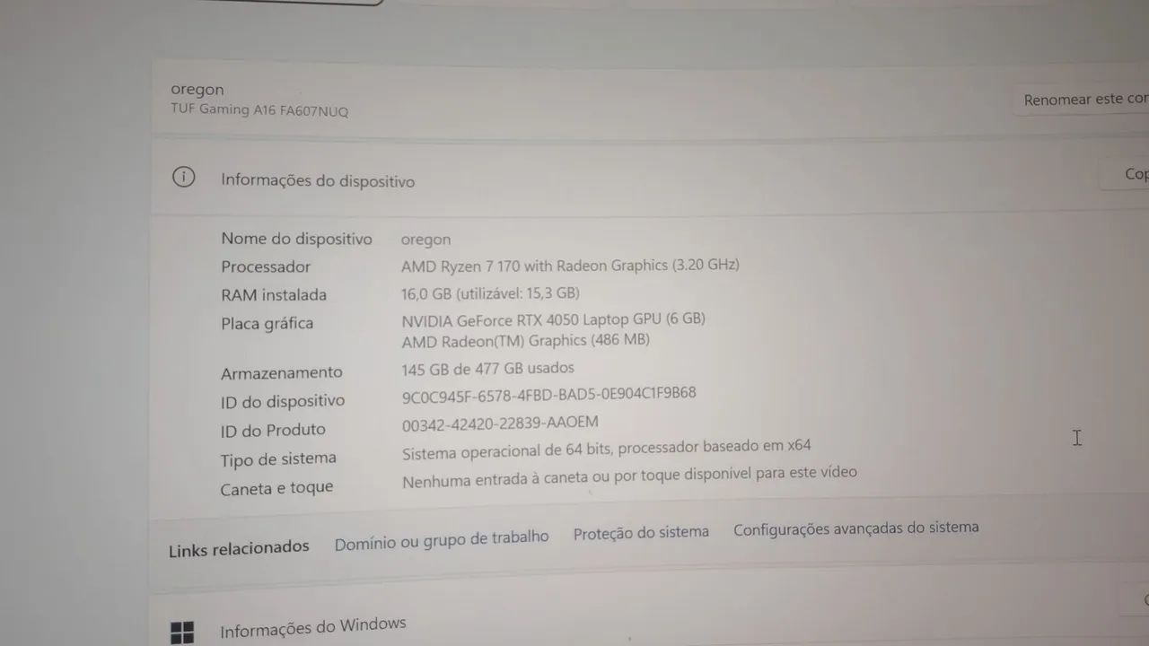 Notebook gamer completo,monitor 34 polegadas curvado+periféricos