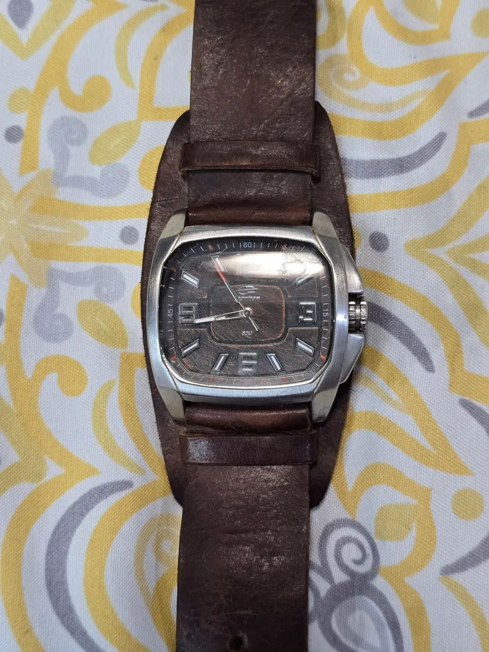 Relogio Mormaii pulseira de couro, extremamente conservado.  - Foto 3
