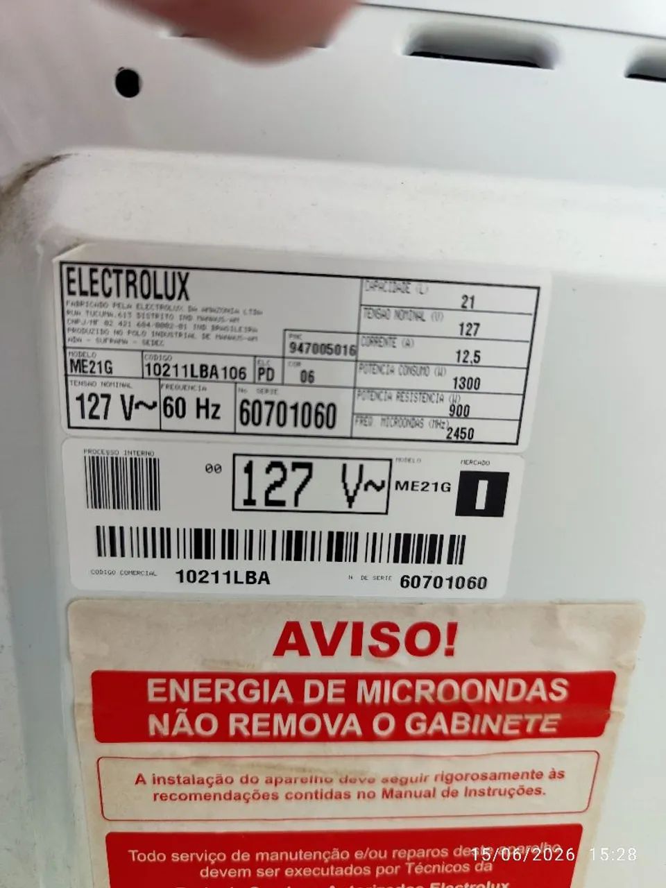 Microondas Eletrolux 21 litros, ME21G - Foto 3