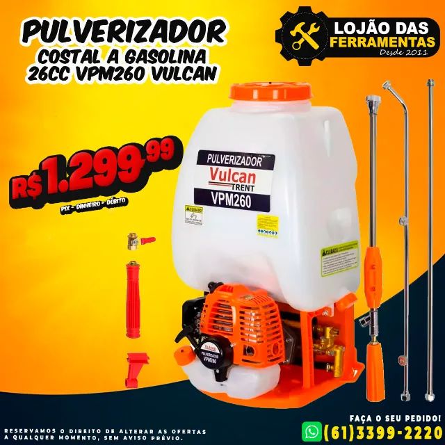 Pulverizador Costal Gasolina Vpm260 Vulcan