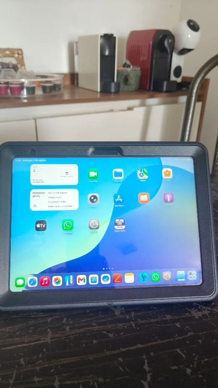 iPad 11ª Geração (10.9") - 128GB - Prata | Excelente Estado + Capa Antichoque e Caneta - Foto 3