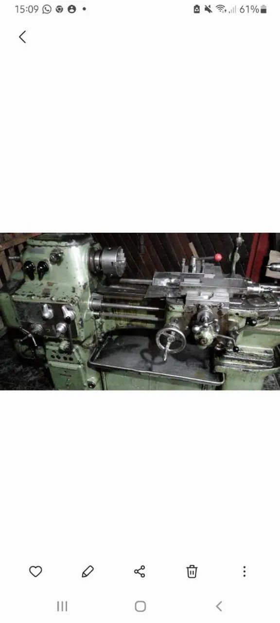 Torno mecânico, marca TOS  28s.  - Foto 2