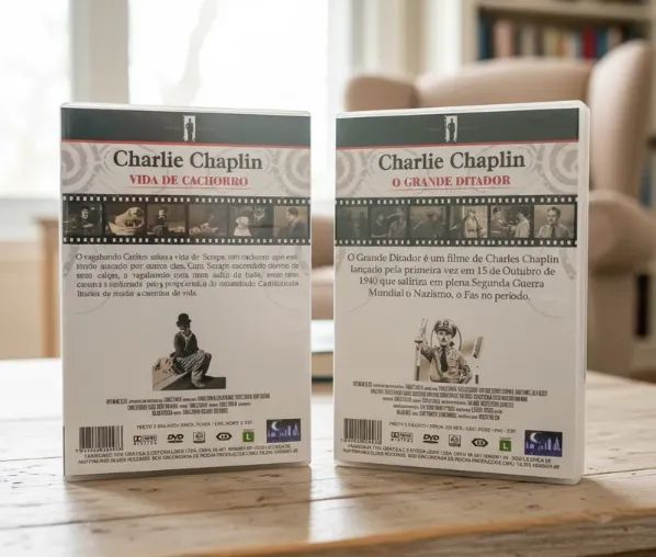 charlie chaplin dvd box 2 filmes ediçao especial - Foto 3