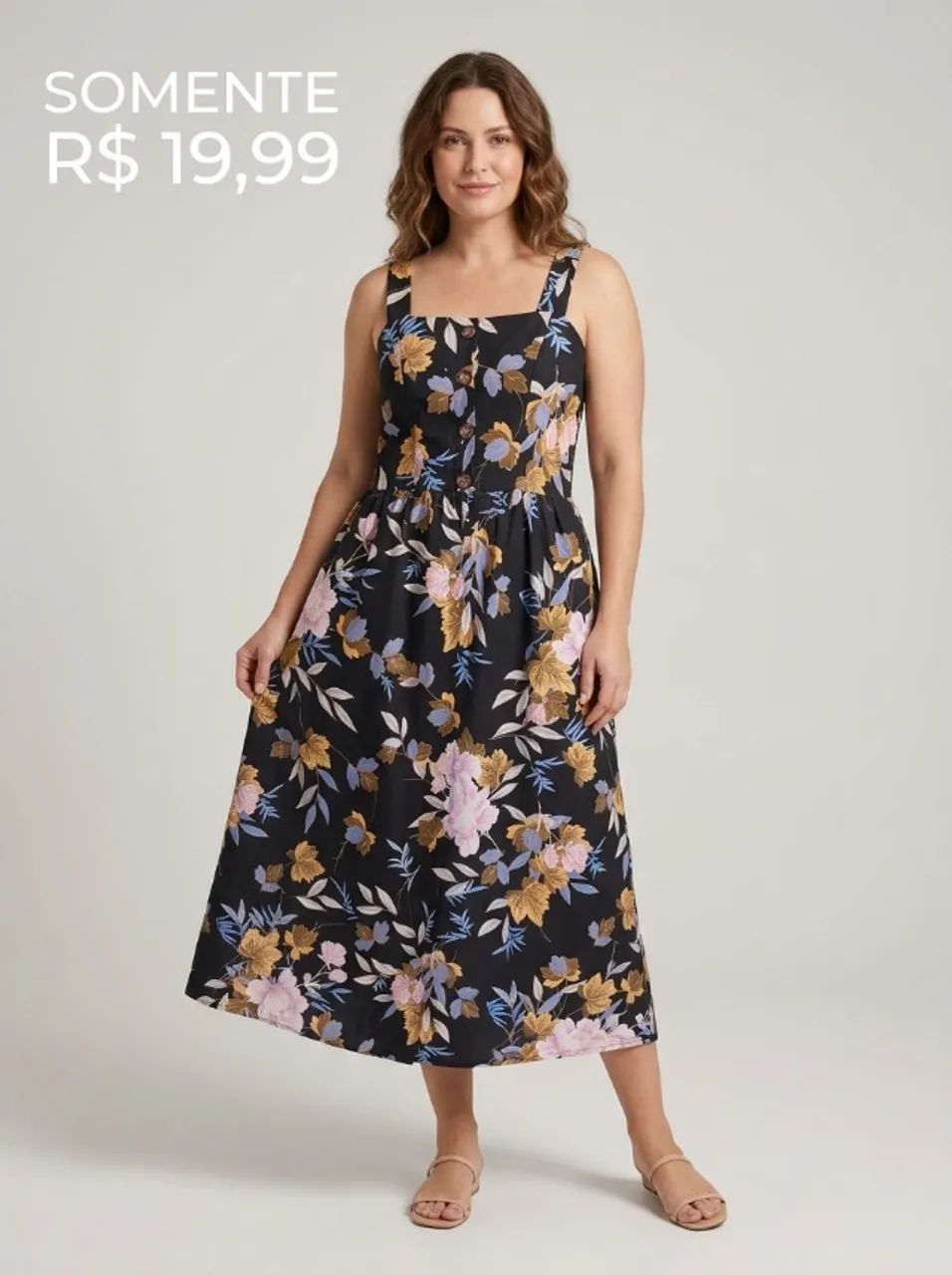Vestidos FloridosLOTE COM 6 - Foto 2