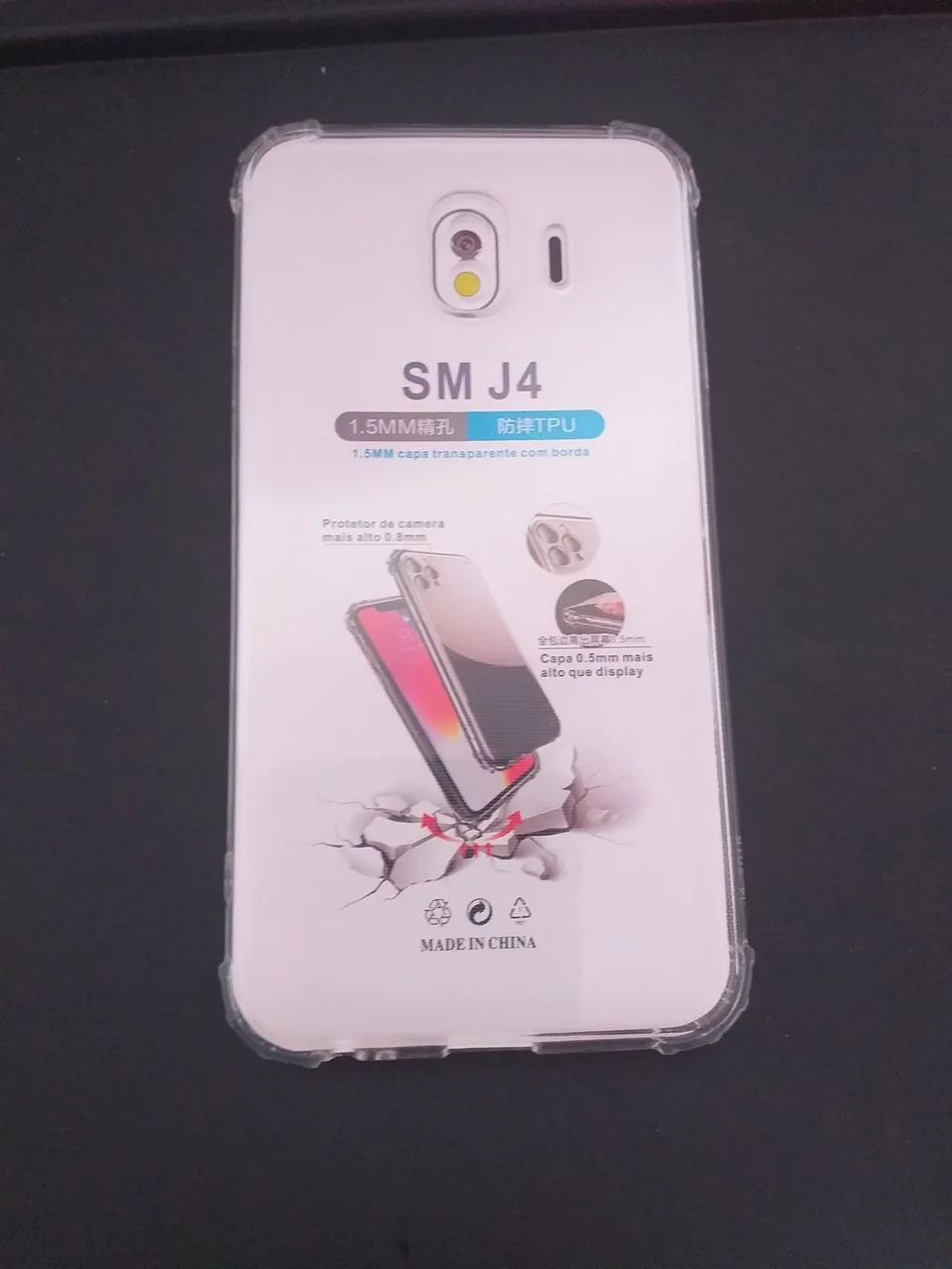 Vendo capa silicone transparente nova Samsung J2 
