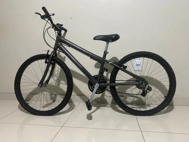 Bicicleta Aro 26 Cinza INFANTIL  (SEMINOVA) - Foto 3