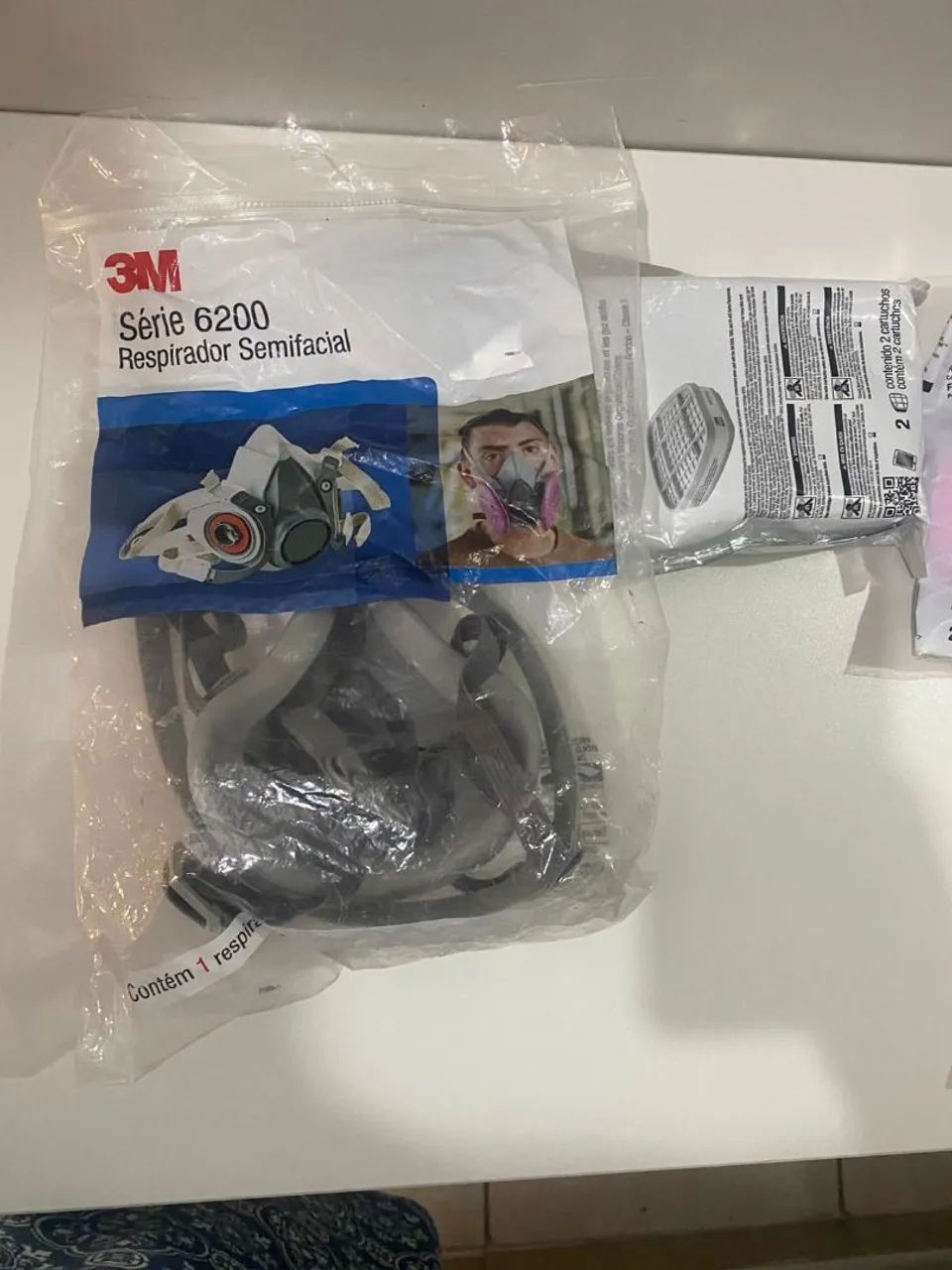 Respirador semifinal 3m Série 6200