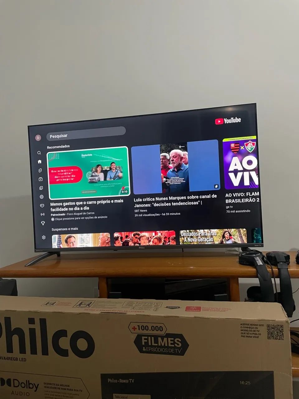 TV Roku 50 polegadas praticamente zera