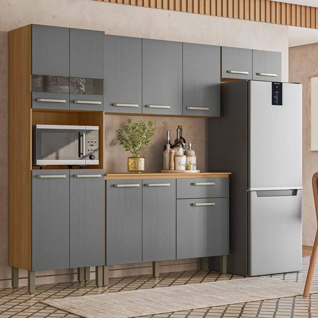 Cozinha Compacta Versalhes 4 peças com Balcão - Entrega Imediata! - Foto 3