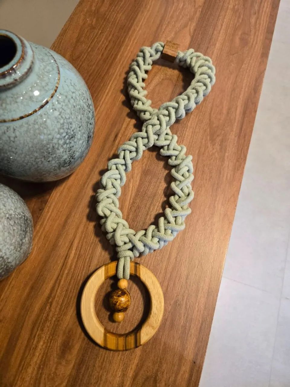 Colar de mesa macramé  - Foto 5