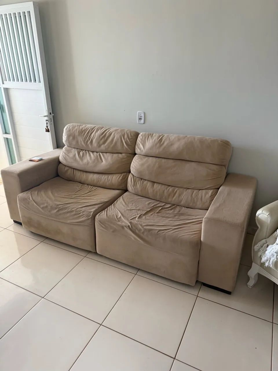 Sofá 3 lugares retrátil 