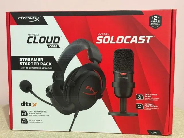 Kit Streamer HyperX - Novo e Lacrado