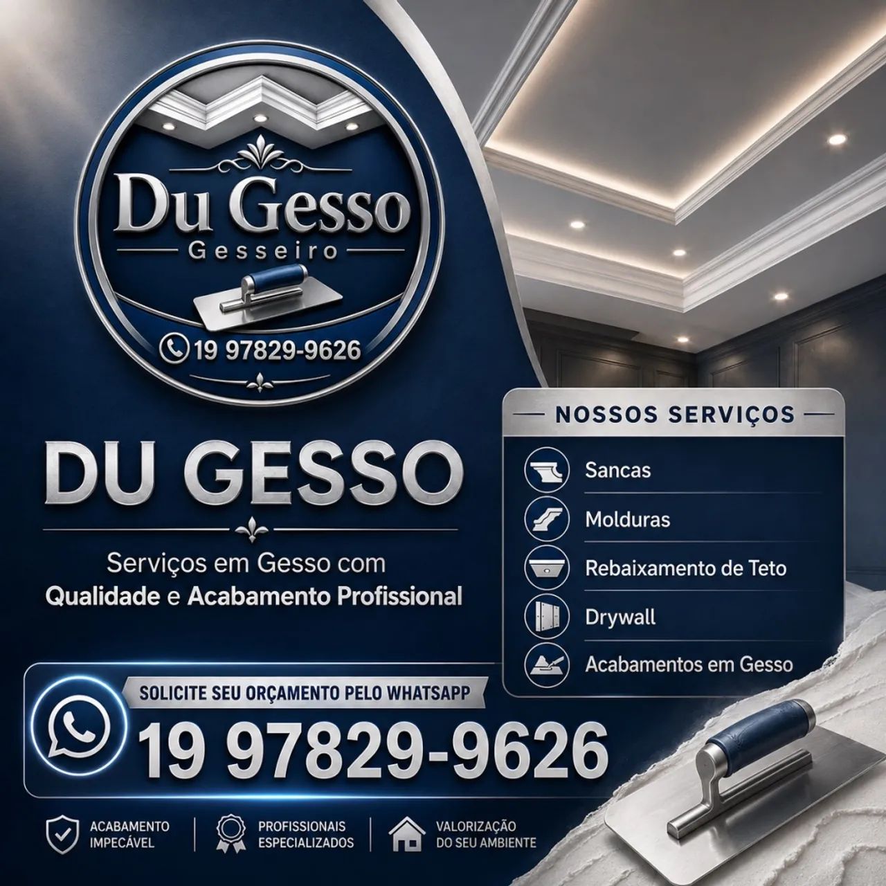 Gesseiro profissional 