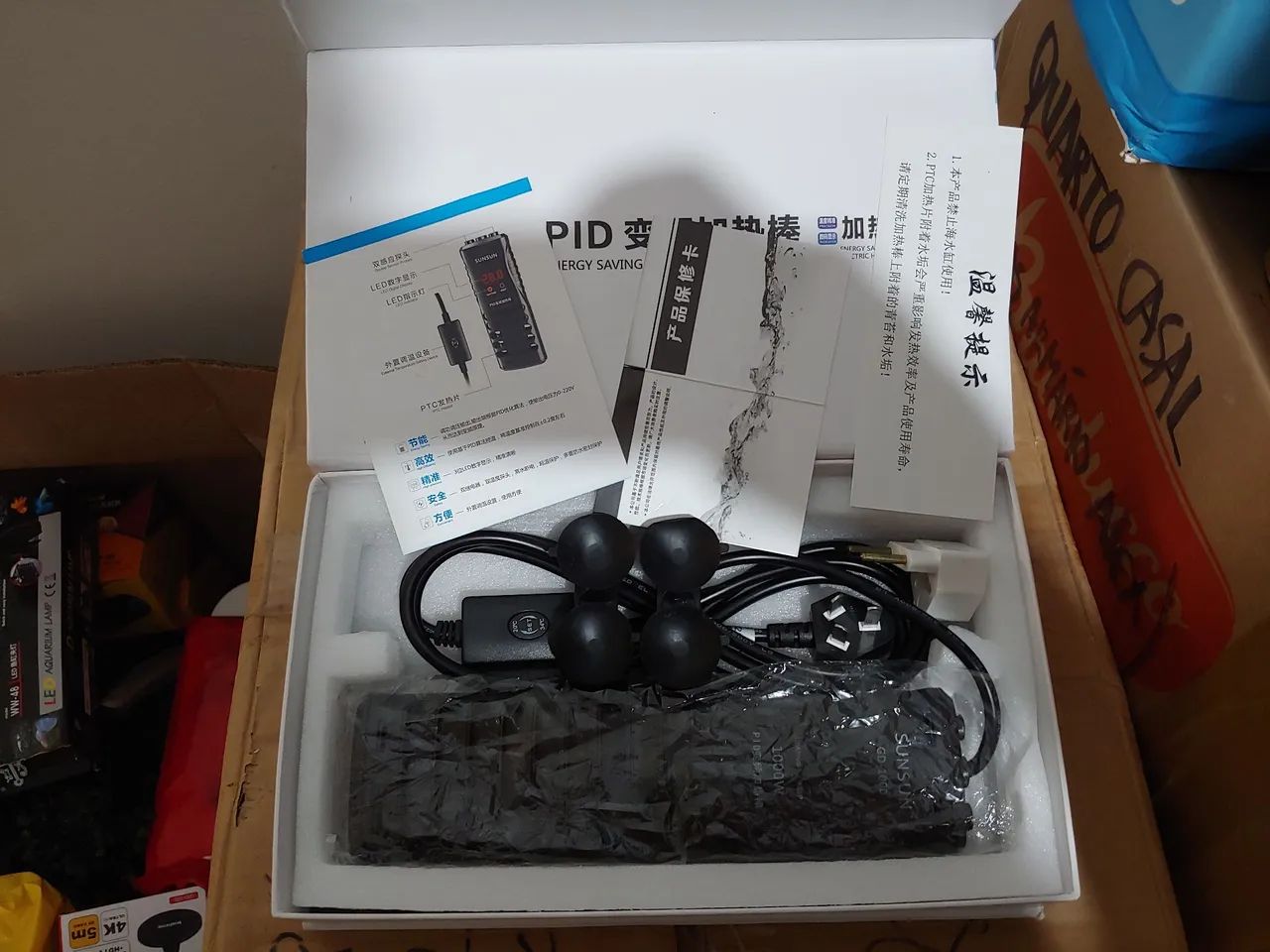 AQUECEDOR COM TERMOSTATO DIGITAL 1000W SUMSUM 110V NOVO NA CAIXA!  - Foto 2