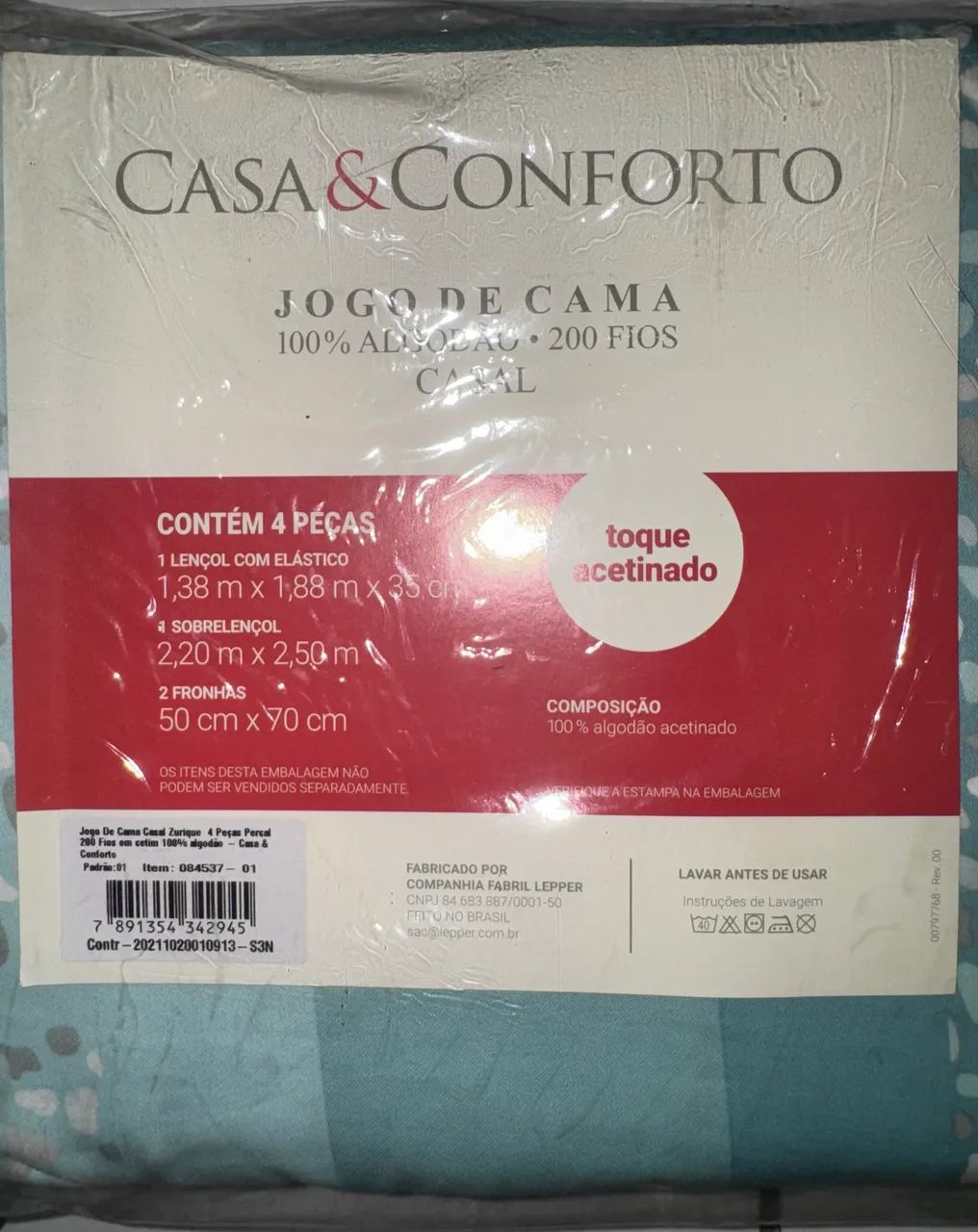 Jogo de cama casal 4 peças  - Foto 2
