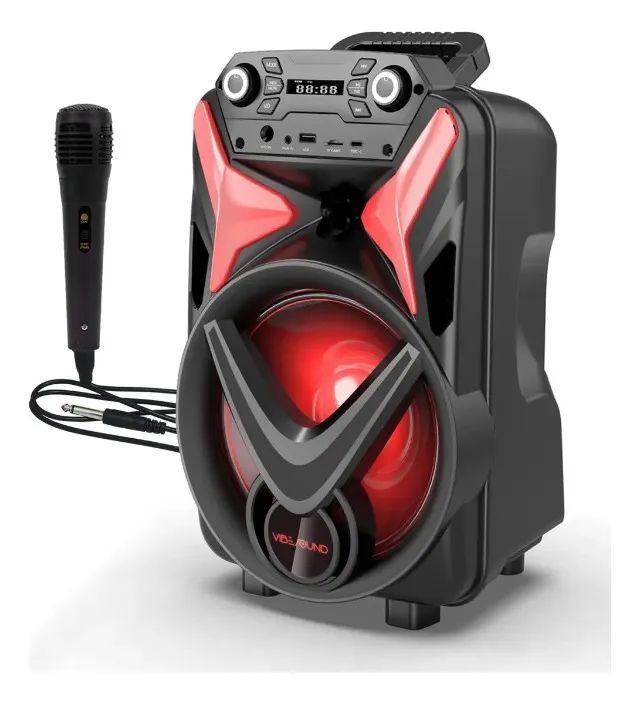 Caixa Bluetooth 340w Vibesound com microfone até 4 horas de Bateria - Foto 2