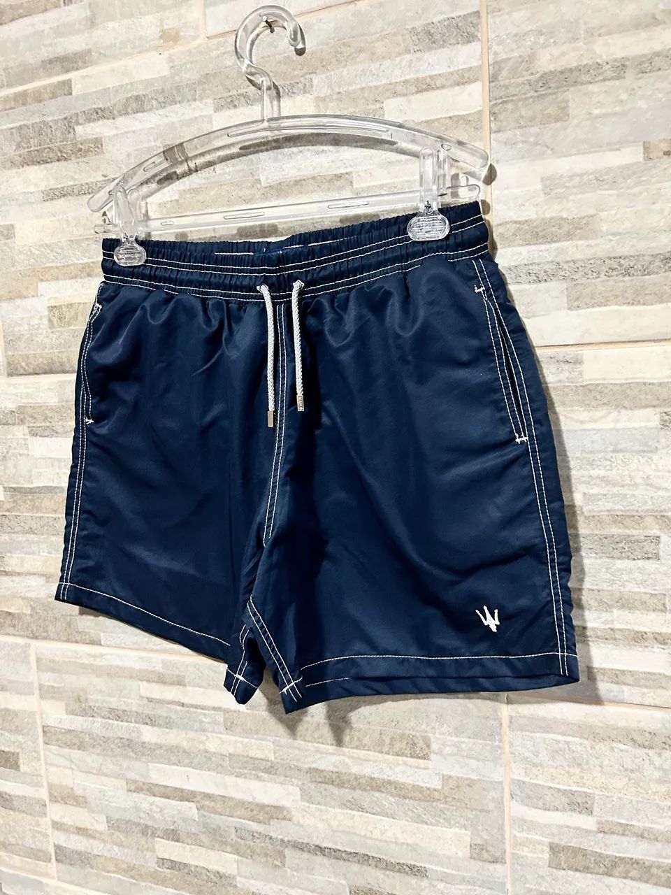 Short moda praia azul Myr G - Foto 2