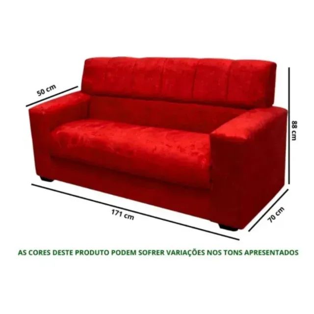 Conjunto de Sofá 2x3 Lugares Dubai Masterflex - Foto 2