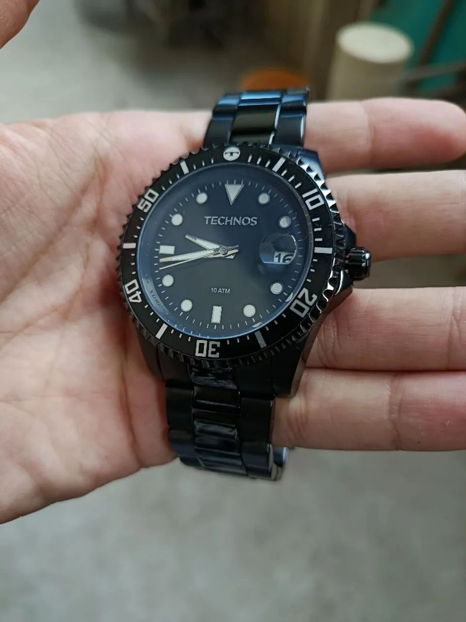 Relógio Technos Skymaster 2415CL All Black, intacto ! - Foto 3