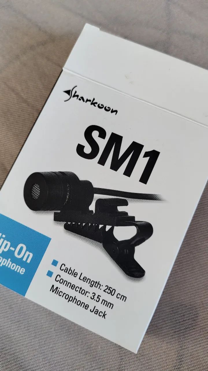 Microfone Lapela Sharkoon sm1