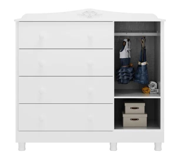 Comoda Infantil Elo Porta Lisa 100% MDF (Nova) - Foto 4