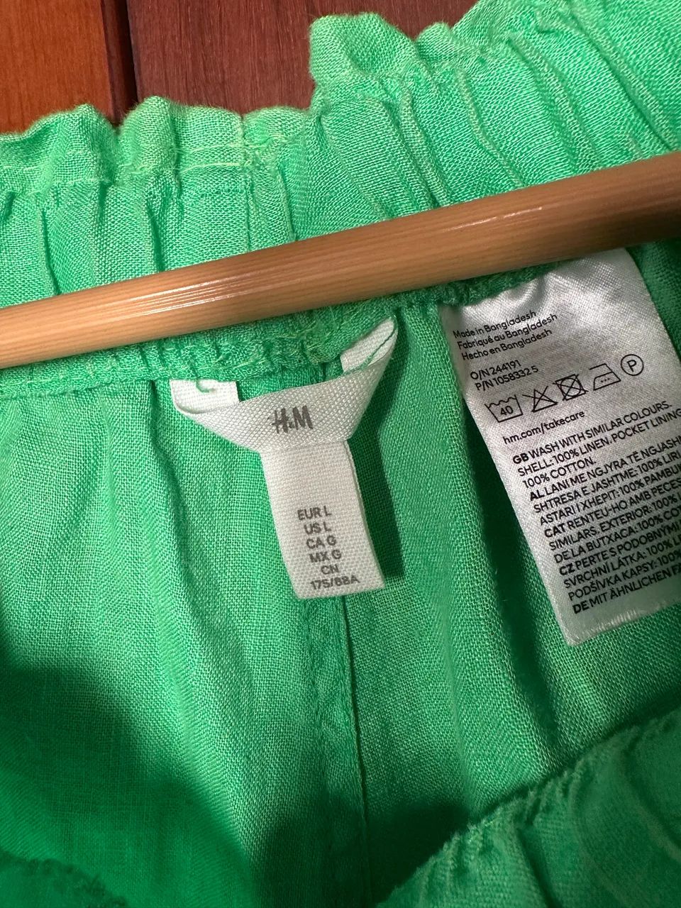 Short Linho H&M veste 42/44 - Foto 2