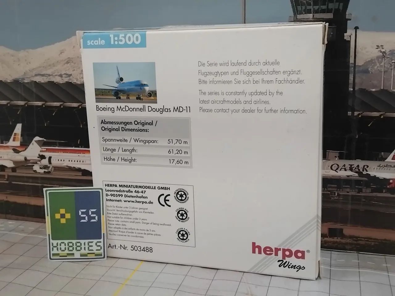 Miniatura Avião Herpa Wings 1/500 Finnair MD-11 - Hobbies e