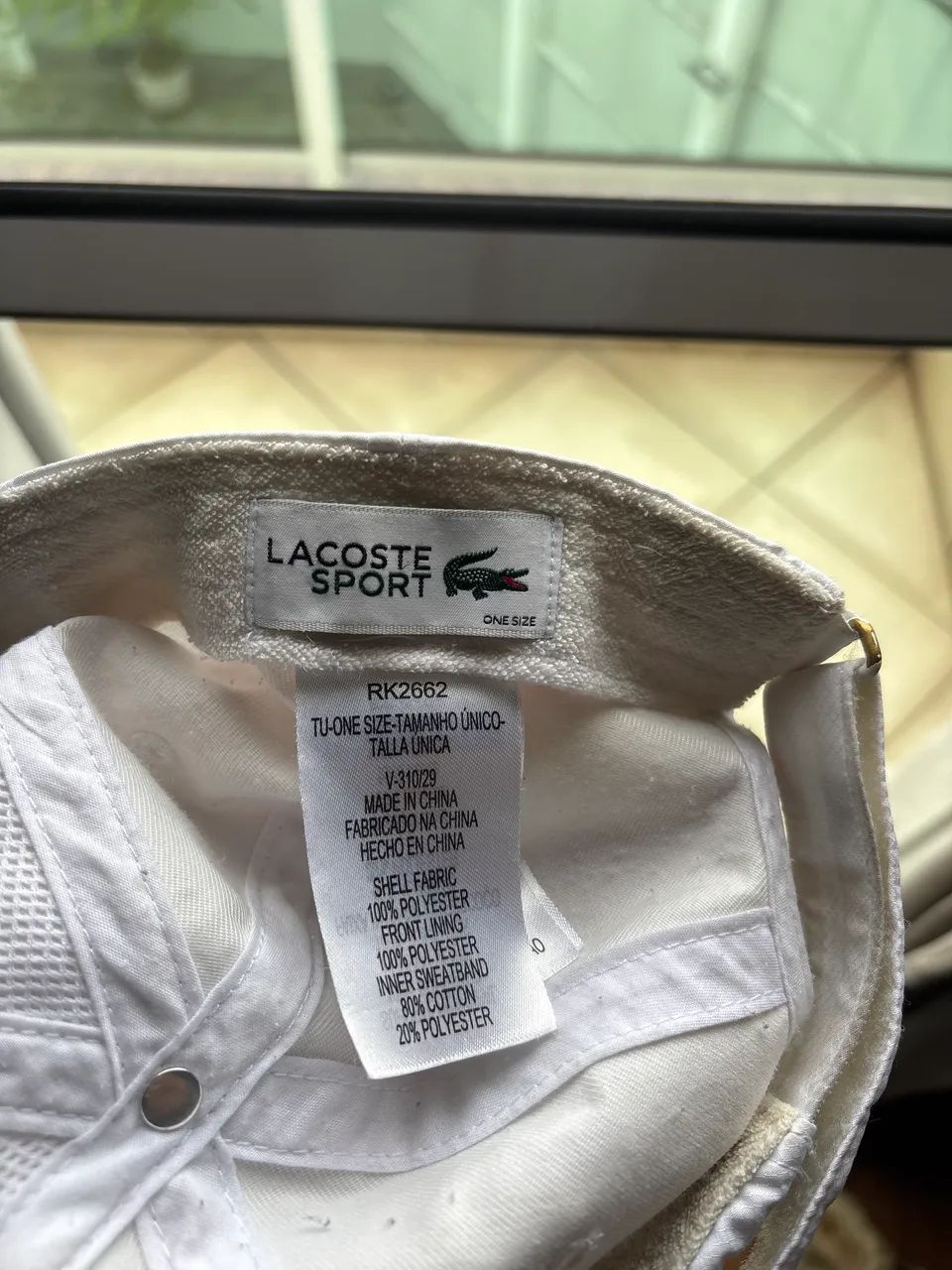 Boné Lacoste Sport Branco Original  - Foto 2