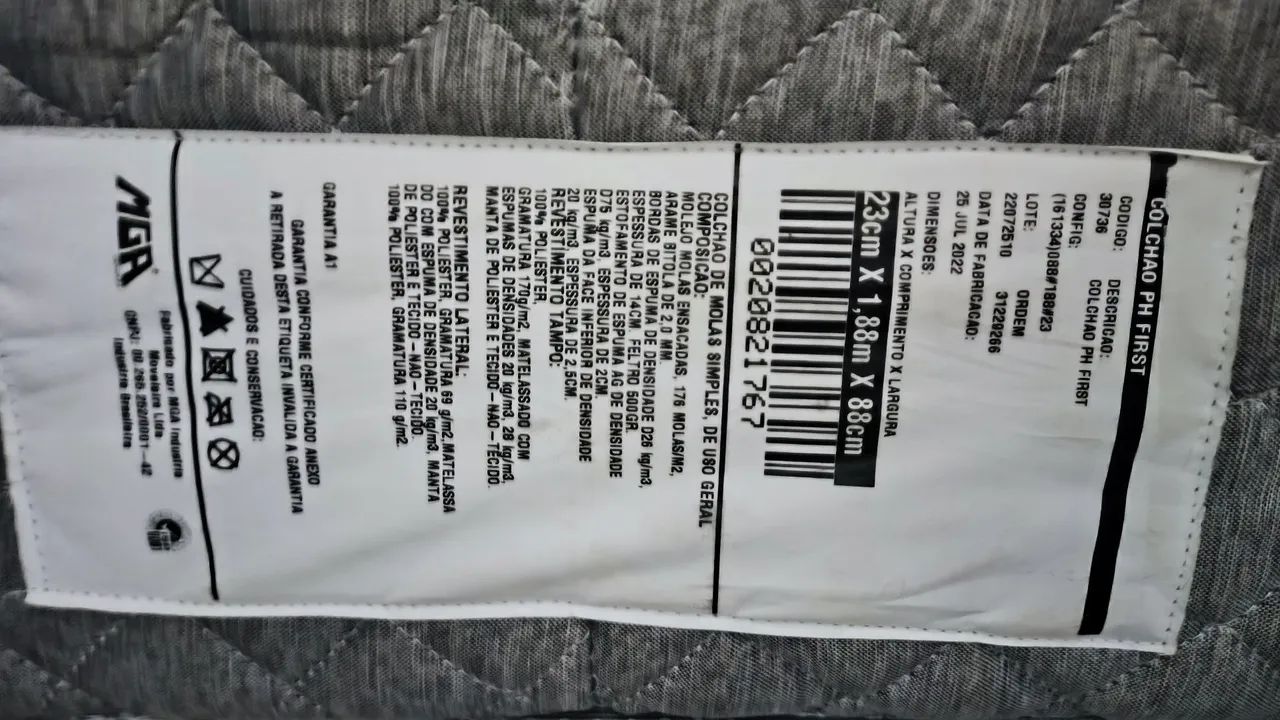 Cama box solteiro+ colchão semi novo 