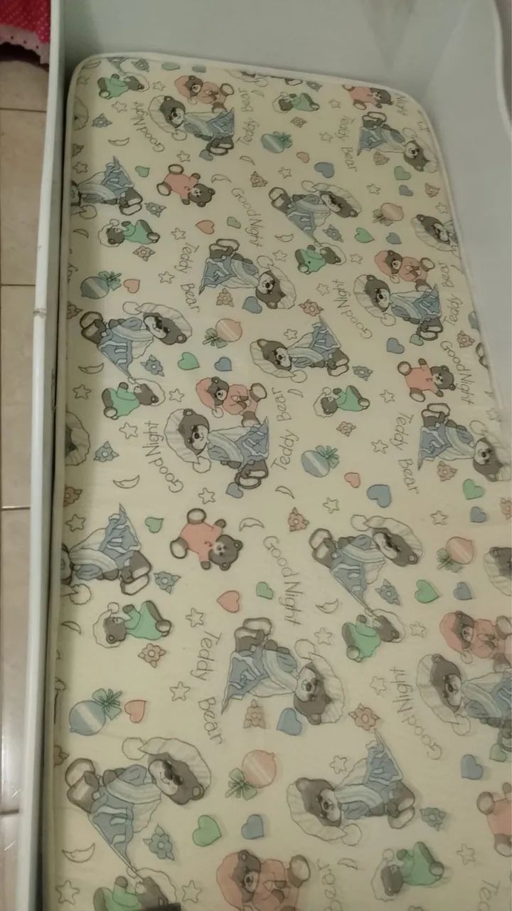 MINI CAMA CARRO INFANTIL PRINCESA BRANCA E ROSA COM COLCHÃO GRANDE   - Foto 2