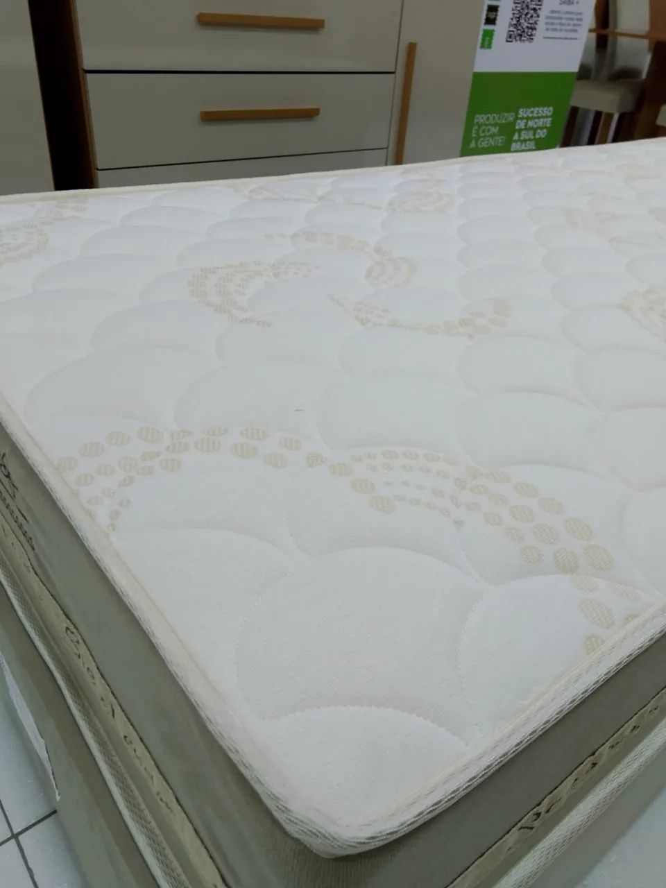 Cama Box solteiro Jasmin Plus, base + colchão com molas ensacadas - Entrega imediata; - Foto 2