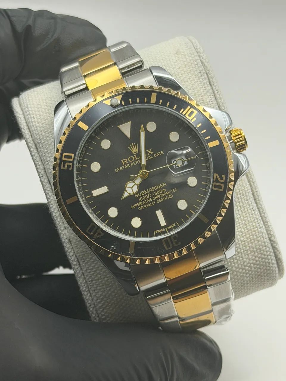 Relógio Masculino Submariner - Dourado e Preto - Quartzo - Bezel Giratório  - Foto 2