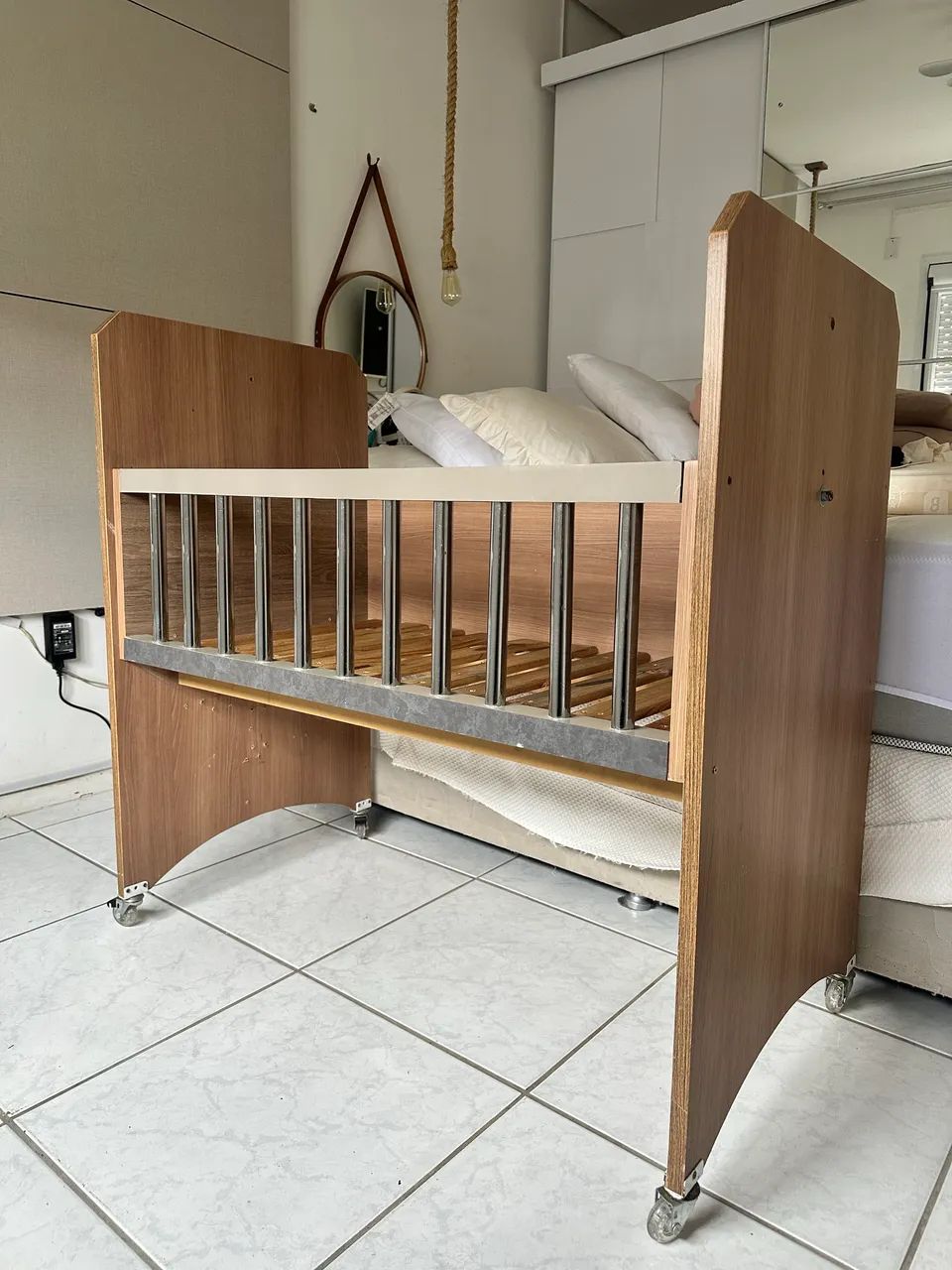 Mini Berço MDF com balanço  - Foto 4