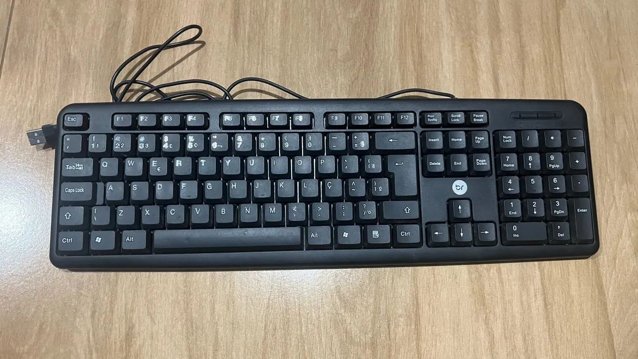 Teclado Bright 0014 Preto com Fio USB