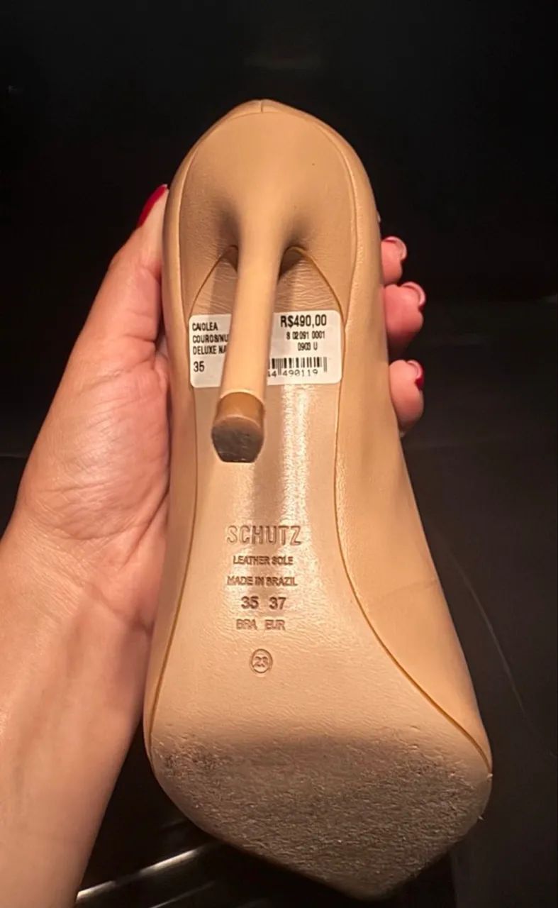Scarpin Schutz Bege Nude