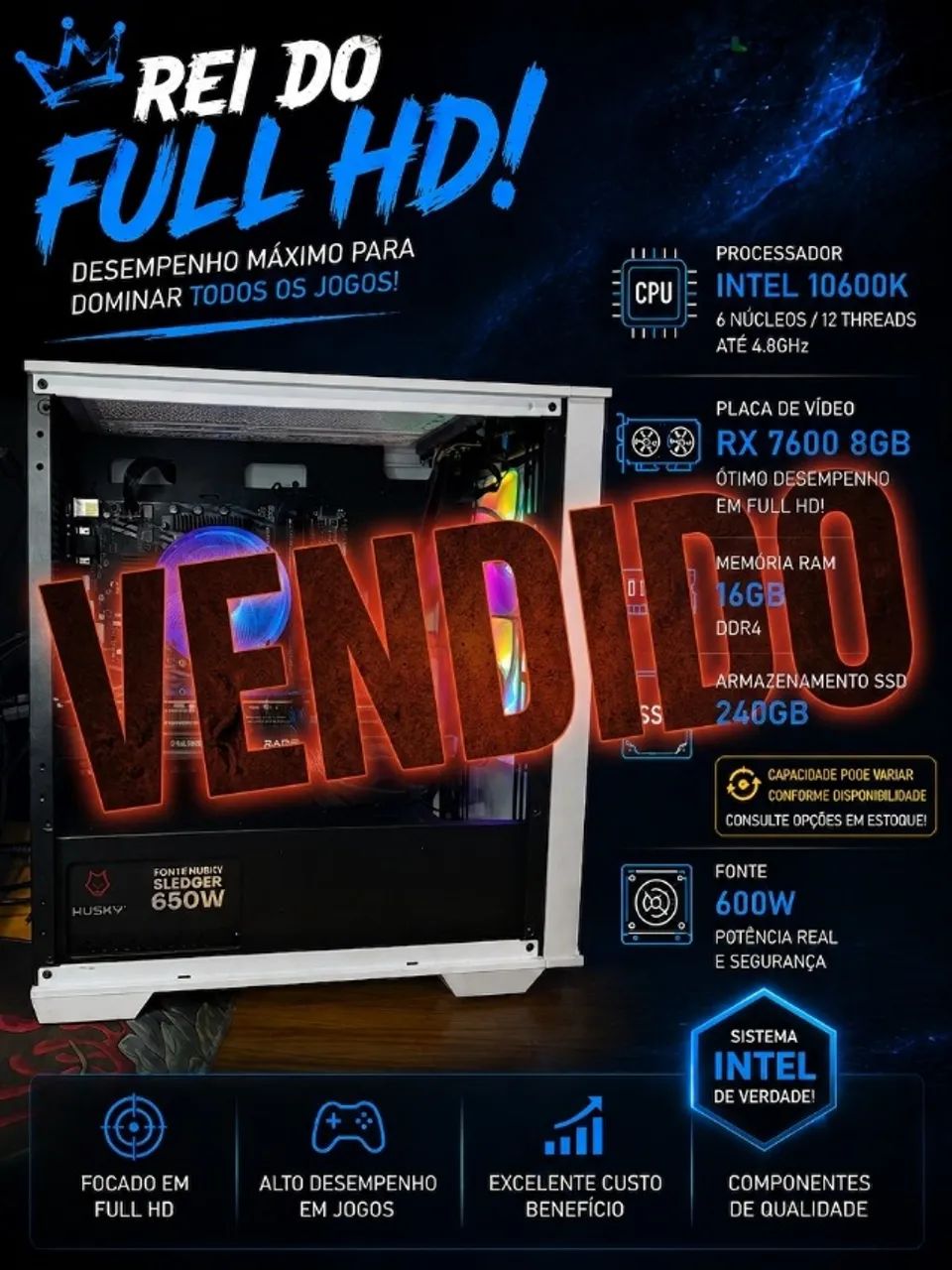 PC Gamer Rei do QHD CORRE! - Foto 4