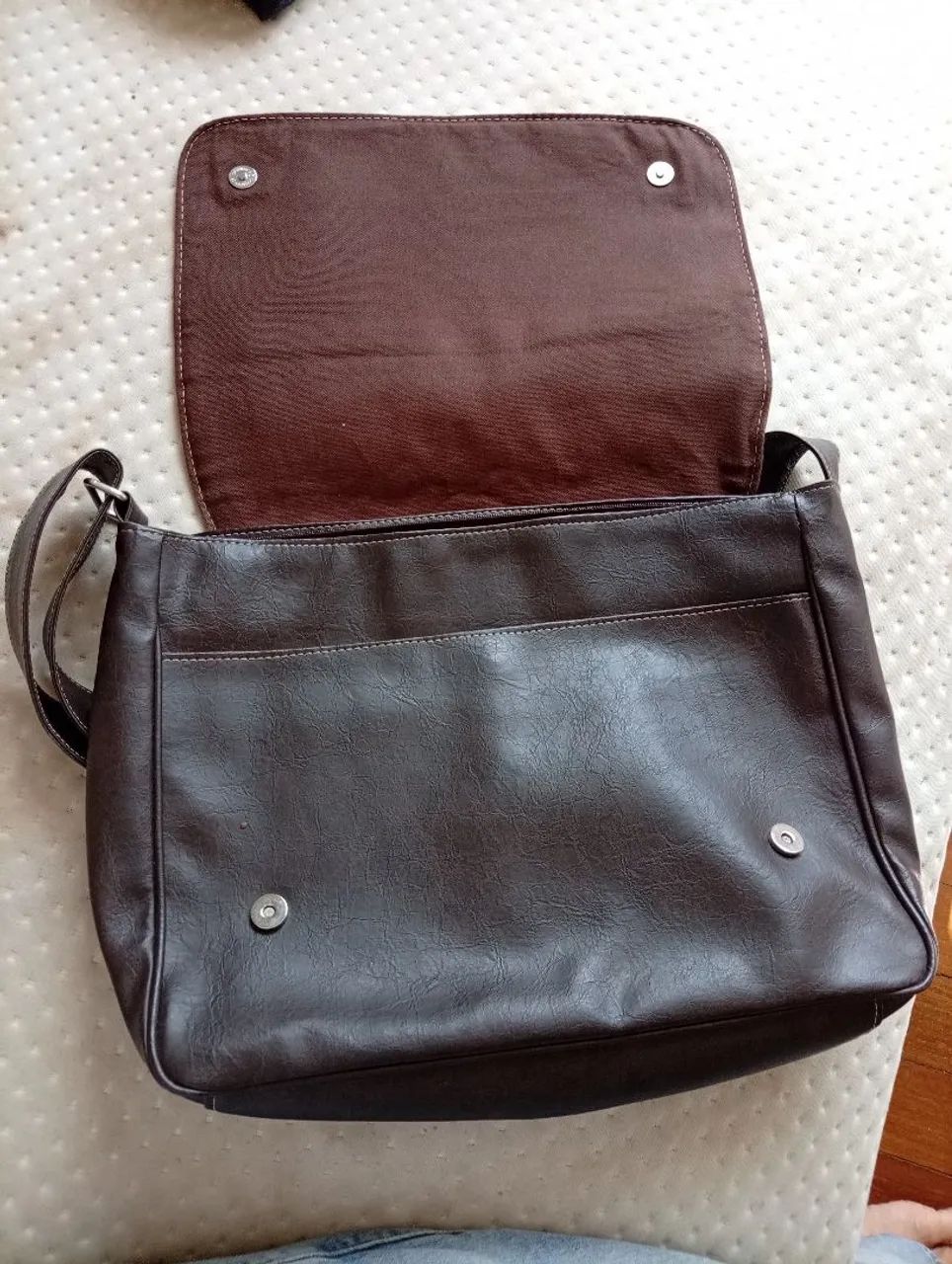 Bolsa carteiro de couro - Foto 2