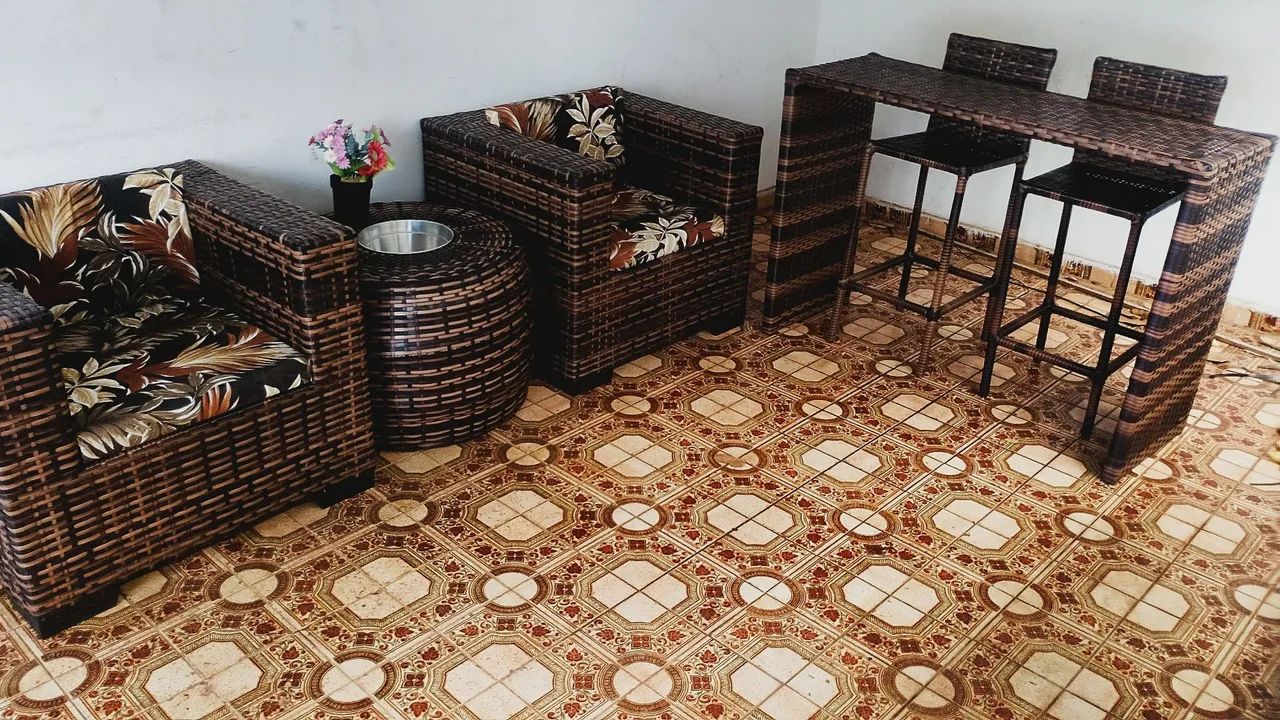 Jogo de poltronas e balcão bistrô  - Foto 3