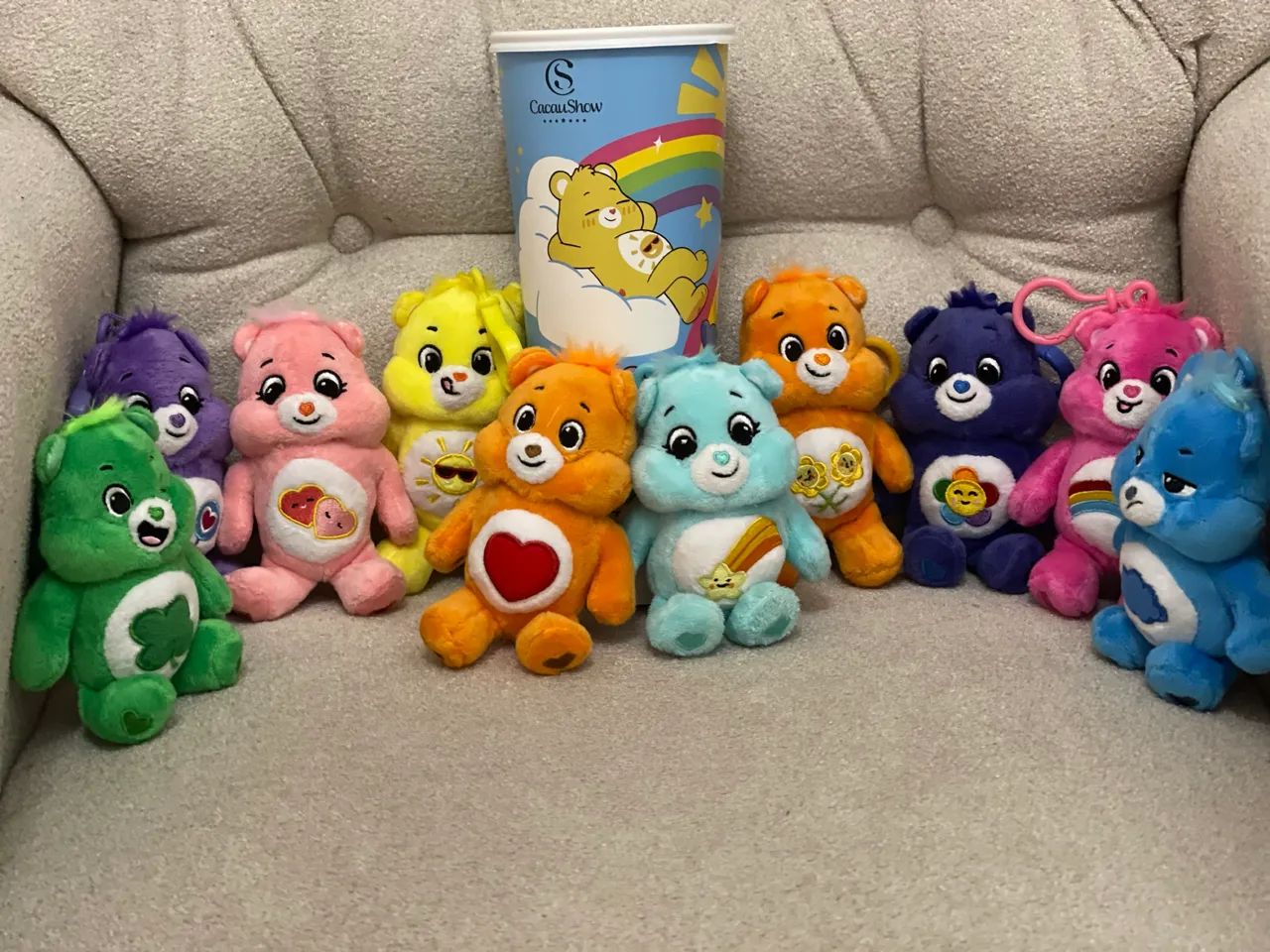 Ursinhos Carinhosos Chaveiro Pelúcia - Coleção Completa 10 Itens